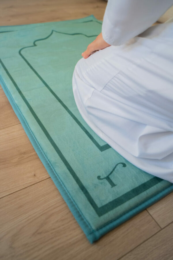 tapis de prière vert